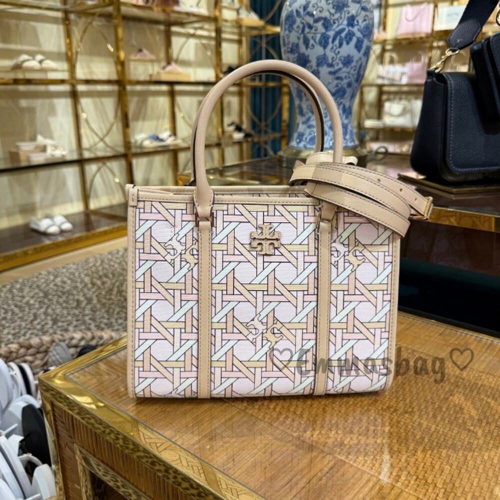 Tory Burch Blake Basketweave Small Tote 180479 $430
